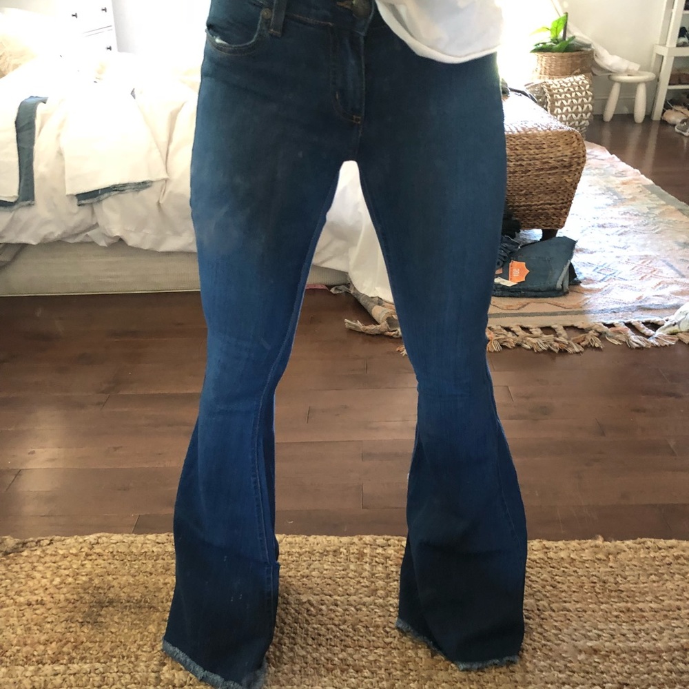 Free people super flare medium wash